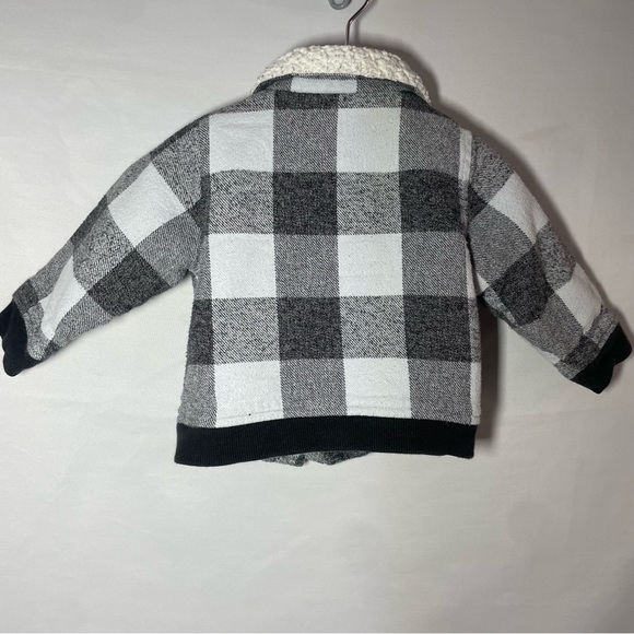 Old Navy Lined Plaid Jacket 6-12mo - Picture 2 of 6